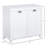 Tilt-Out Laundry Sorter Bathroom Cabinet, White