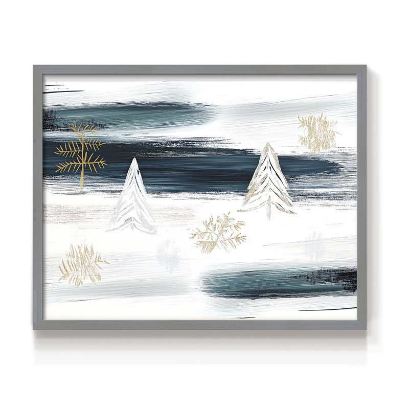 Chirstmas Art-CCLIX -Framed Print - Restickable, Gris, H 16 po x l 20 po