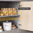 Japandi Kitchen Island with Storage and Seating Space,Island Table with Wine Rack (Without Bar Stools)-42246706