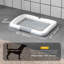 Porte-coussins Pee Pad, 18 po x 13 po, plateau pour pot pour l'intérieur et l'extérieur, gris