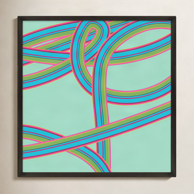 Polo "Turquoise Twist" Print by Jacques Pilon