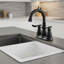 Double Handle Bathroom Sink Faucet with Drainer-1924816928