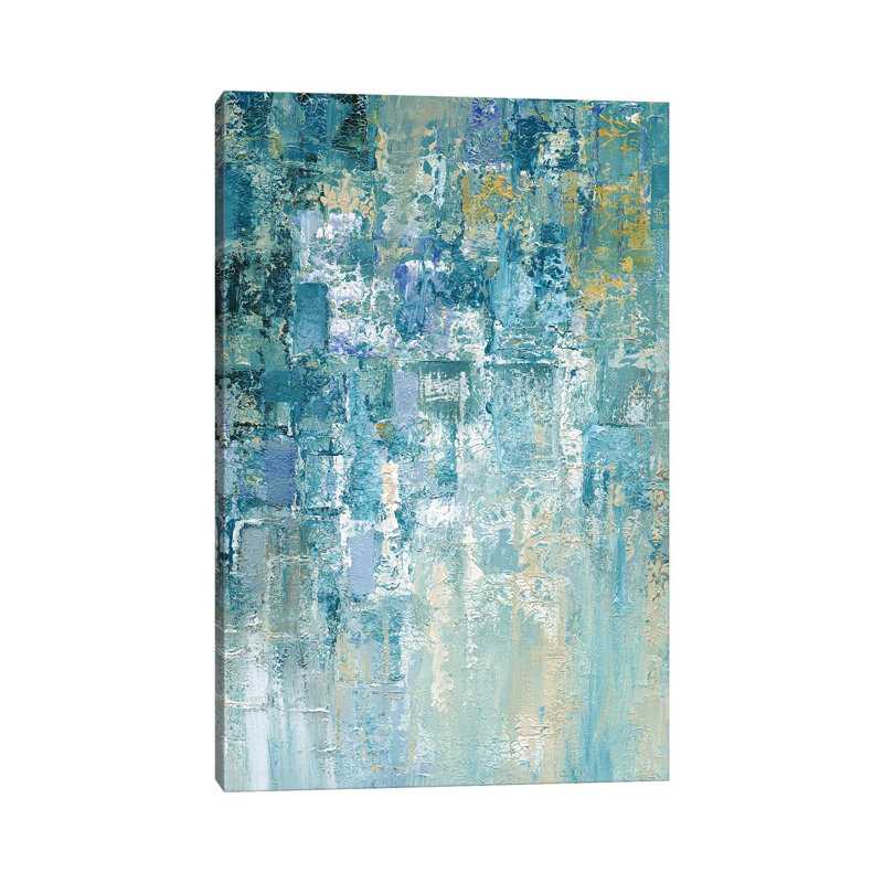 « I Love the Rain detail II » par Nan, reproduction d’art, H 12 po x l 8 po x P 0,75 po, Toile tendue, Pas de tapis