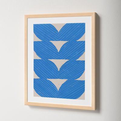 Blue Chevron "Blue Chevron" Painting