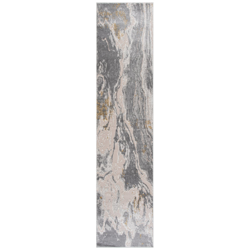 Palma 374 Performance Abstract Rug, 2'-2" X 9'-0" Runner