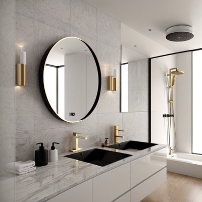Robinet pour salle de bain à poignée simple Modern