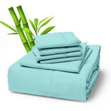 Premium Rayon From Bamboo Blend Sheet Set With Deep Pockets, Cooling and Breathable
