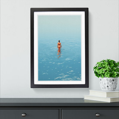 Swimming Minimalism No.3 - Framed Print