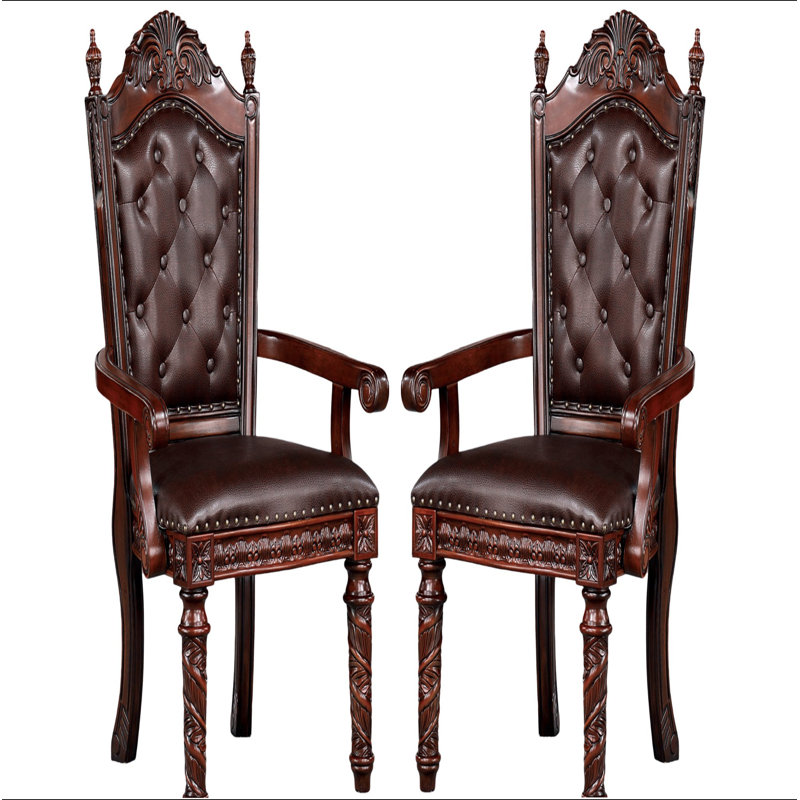 Chaises avec accoudoirs 2 pièces Traditional