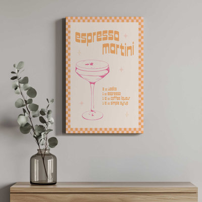 «Espresso Martini Cocktail» par Garima Dhawan, reproduction d'art sur toile