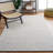 Agramonte Geometric Handwoven Wool Ivory/Blue Area Rug-1119795563