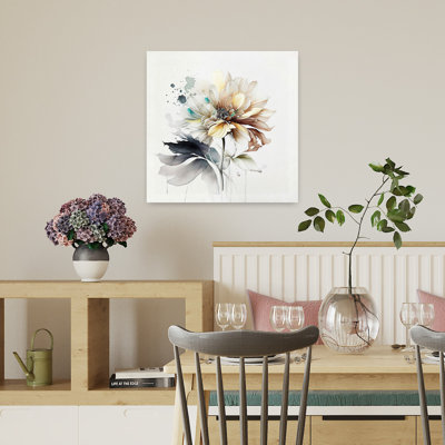 Art floral pastel contemporain