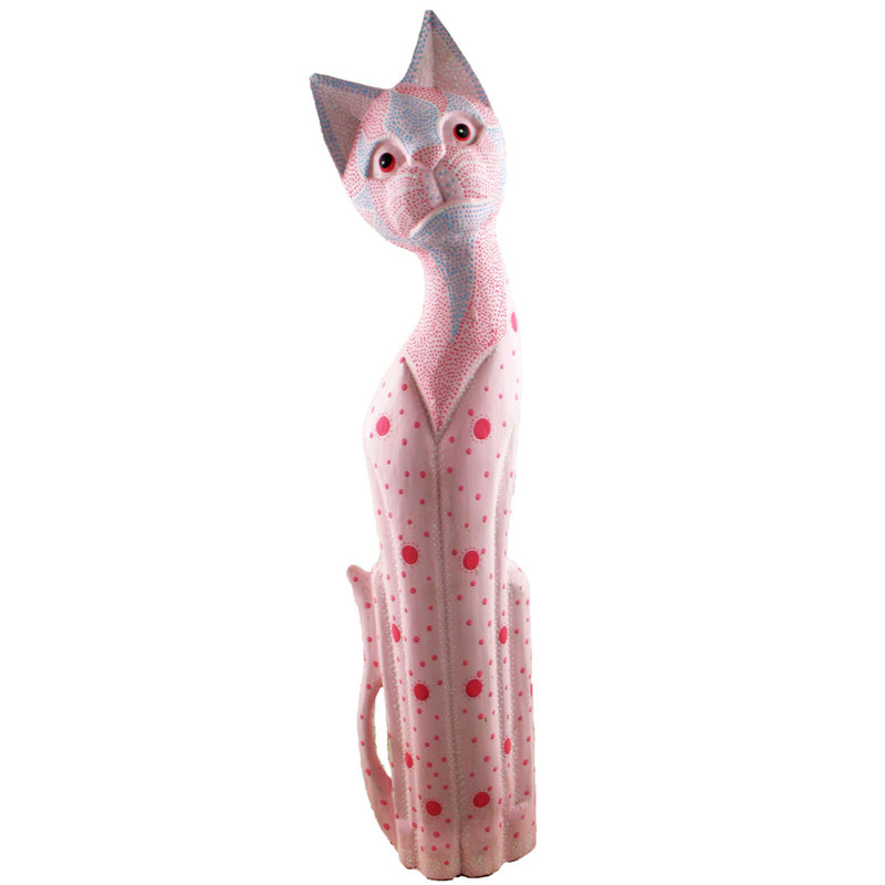 Miaou Mawar Sculpture De Chat