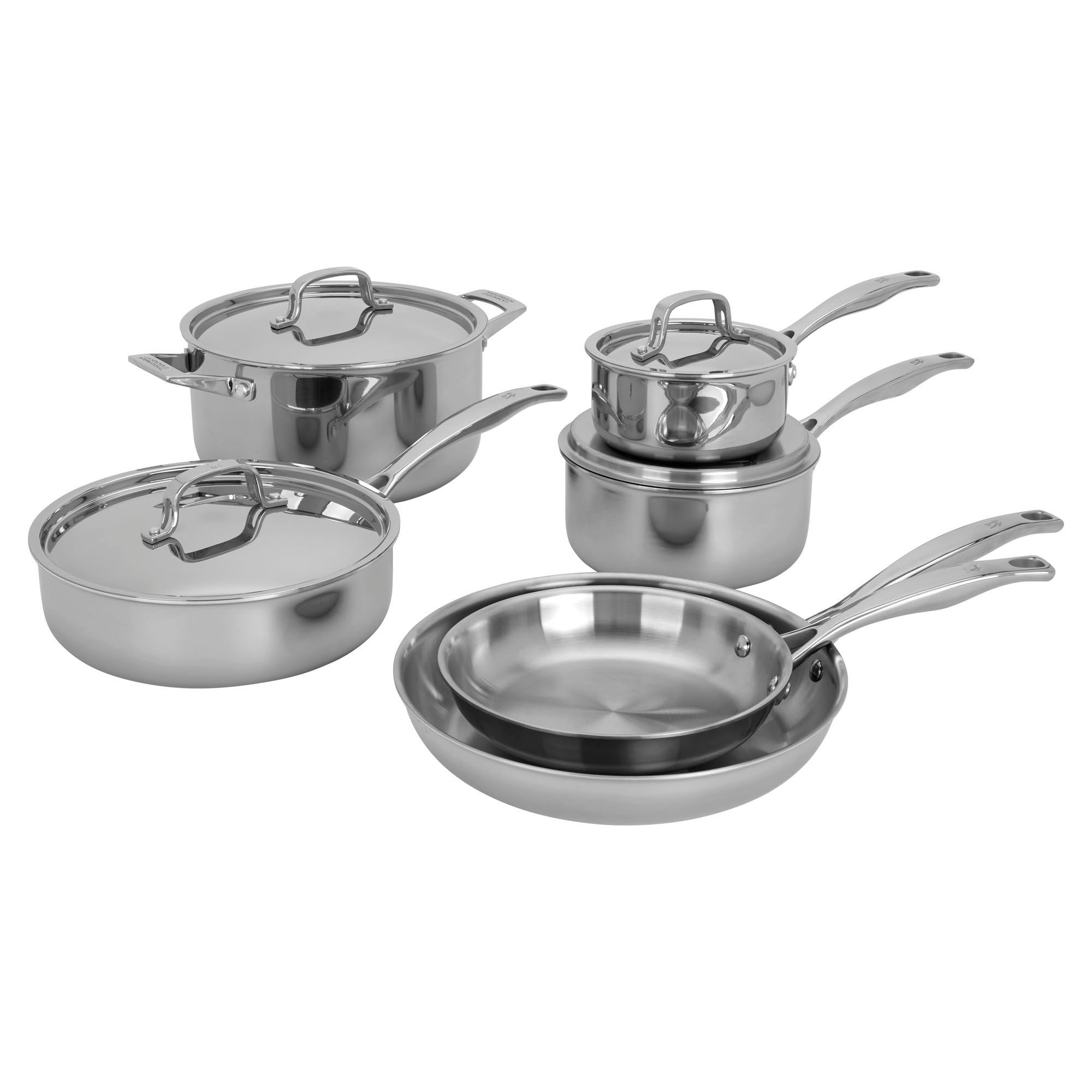 ZWILLING Clad CFX 10-pc, Non-stick, Stainless Steel Ceramic Cookware Set