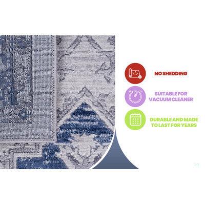 Collection 6.7X9. Oriental Area Rug Modern, Contemporary, Non-Shedding & Easy to Clean, Ideal for Living Room, Bedroom, Dining Space, 108*79 inch