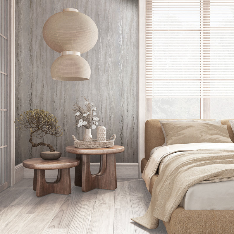 City Romance Industrial Wallpaper, Beige Grey