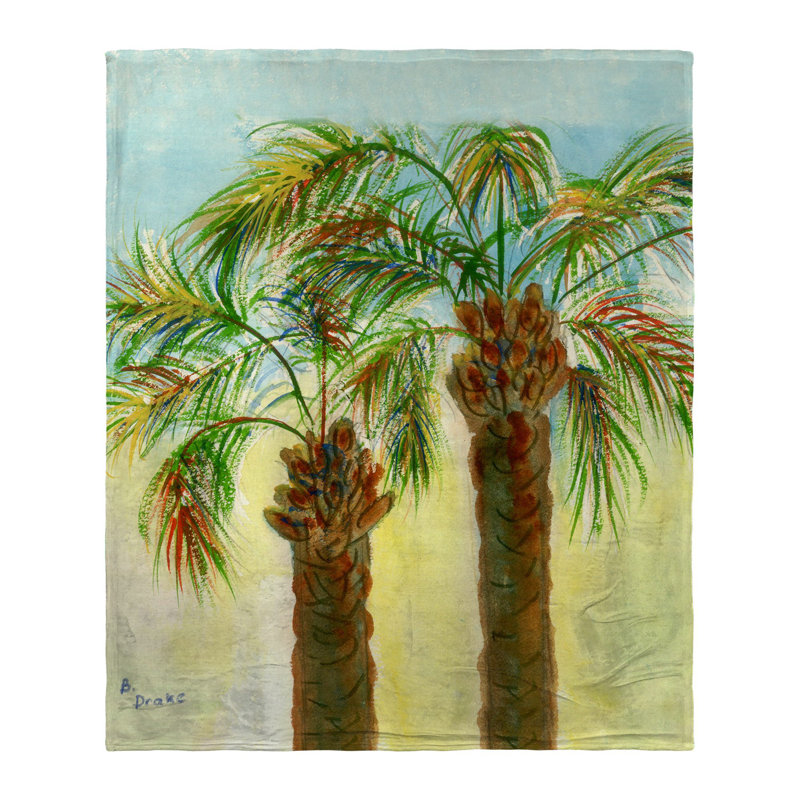 Jeté en soie Betsy Palms