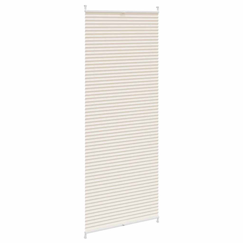 Room Darkening Pleated Blind, Cream, 70cm W x 200cm L