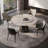 Modern Luxury Modern Marble Round Dining Table