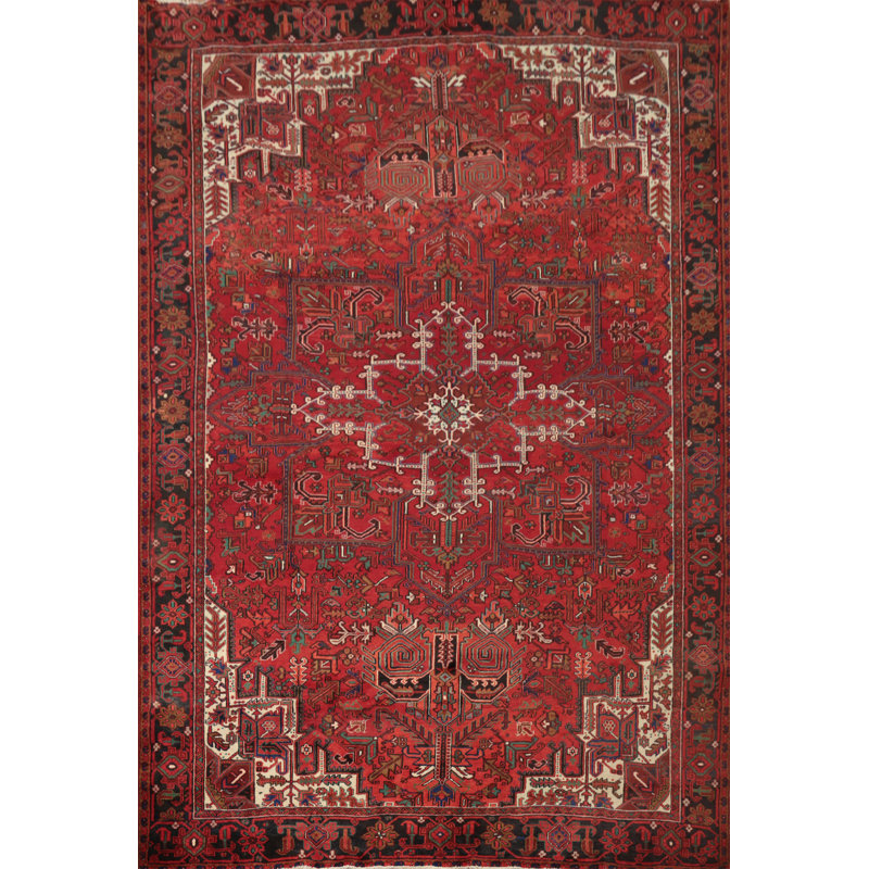 Grand tapis traditionnel rouge 10x12
