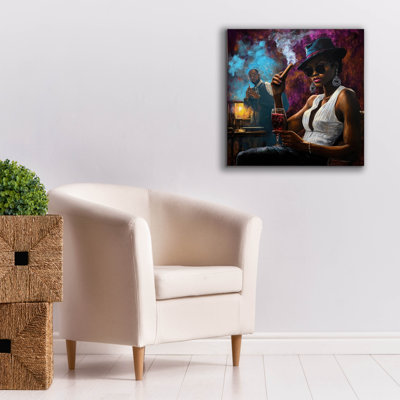 «Unwind 2» par Rich Monet, art mural sur toile, 26 po x 26 po