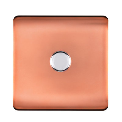 Trendi Switch 1 Gang 1 or 2 way 100w Rotary LED Dimmer Light Switch