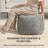 Sfera 16" Dark Gray Upholstered Pouf Ottoman-404474606