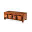Heritage Solid Wood Four Leg Coffee Table with Storage