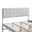 Lit Sinclair G001608-QB-UP BLÉ (matelas non inclus)