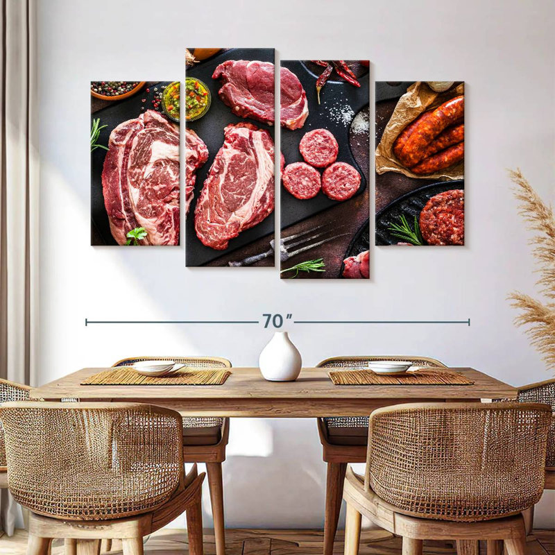 Viande crue assaisonnée Yarlin, H 42 po x l 68 po