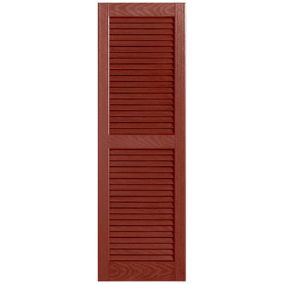 Straight Top Open Louver Shutters Pair