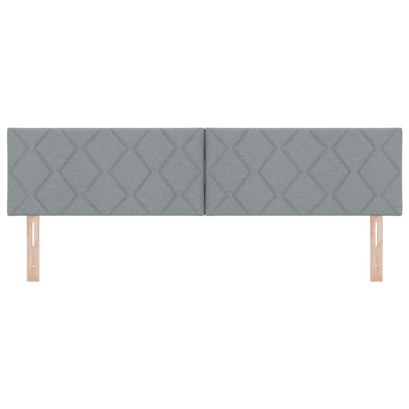 Fabric Headboard Geometric With Headboard Fabric, 100 x 200cm, Light Grey