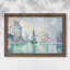Les tours vertes (La Rochelle), 1913 - Paul Signac - Toile encadrée sur mesure-895283184-895282944-895283188