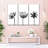 " Black And White Botanical " 3 - Pieces-92833457
