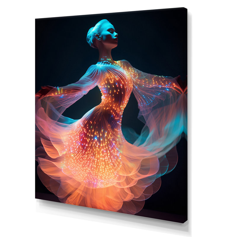 «Translucent Light Dancer I», reproduction sur toile, Toile tendue, H 44 po x l 34 po x P 1,5 po