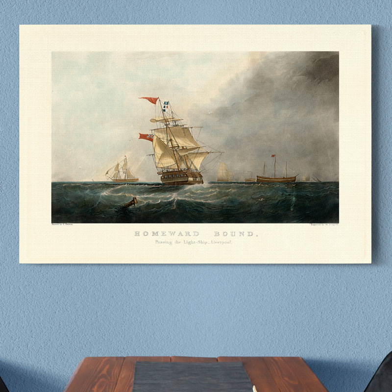 Toile tendue sur châssis Homeward, H 12 po x l 8 po x P 1 po