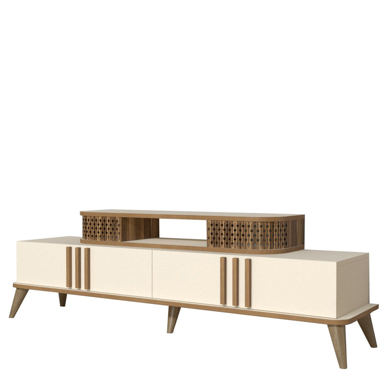 Keikei Unfinished TV Stand, Cream