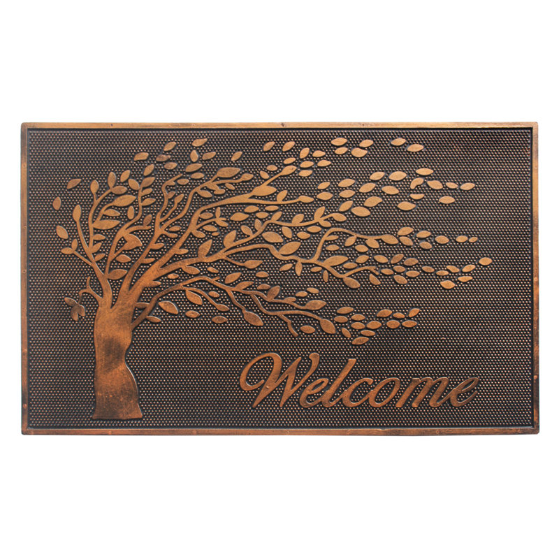 Colliers Non-Slip Floral Outdoor Doormat
