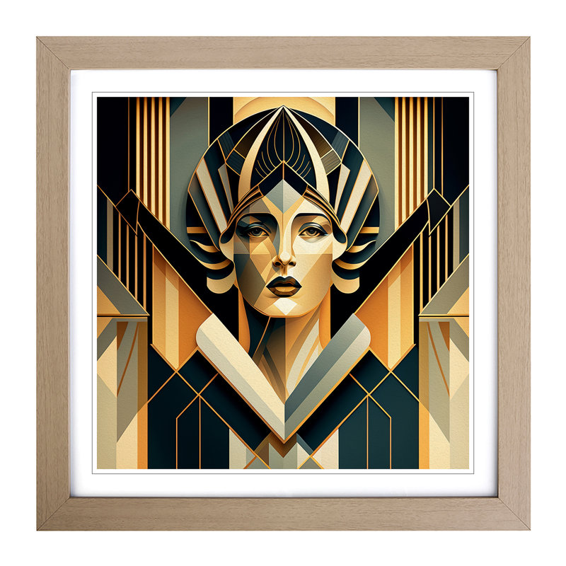 Single Picture Frame Print on Wood, Oak