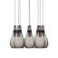 Lustre en forme de larme à 8 lumières avec détails en bois Earth-858096384-858096385-880515330
