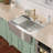36"L x 22"W Farmhouse / Apron Front Workstation Kitchen Sink 16 Gauge Stainless Steel Single Bowl Drop-In Kitchen Sink-125397410-130037307