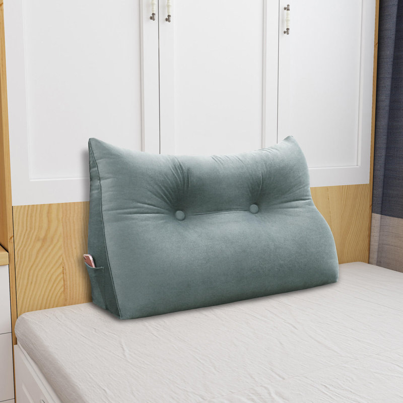 Wedge Reading Pillow, 50cm H x 80cm W, Grey