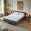 Matelas hybride mi-ferme de 14 po avec mousse viscoélastique rafraîchissante et ressorts ensachés, support de bord à deux zones, disponible en tailles simple / double / grand / très grand, certifié CertiPUR-US, OEKO-TEX et SGS, isolation des mouvements et soulagement de la pression, matelas dans une boîte-566749005
