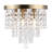 Salley 5-Light 11" Crystal Flush Mount-743534978