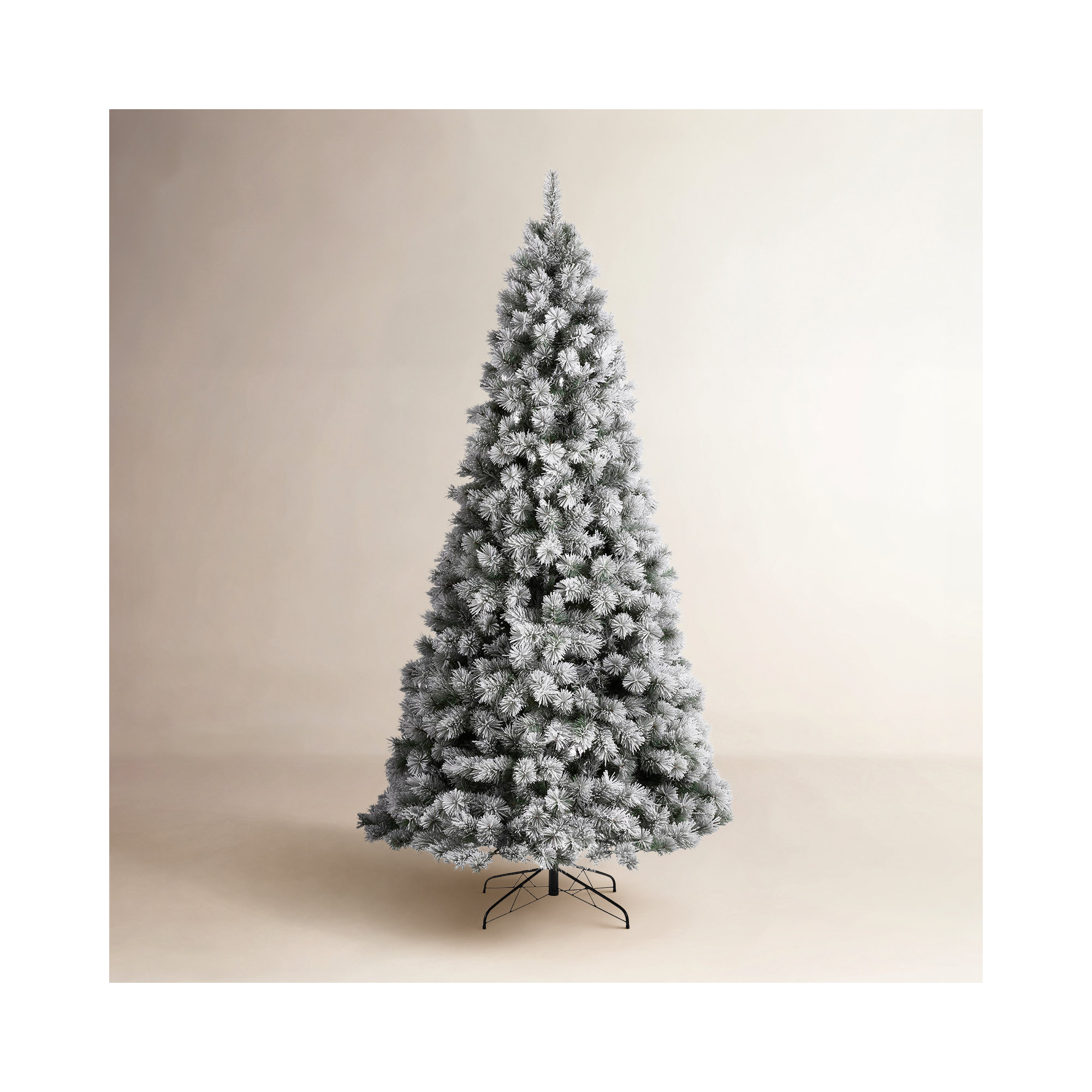 Guillema Pre-Lit Lighted Artificial Pine Christmas Tree, 9 ft