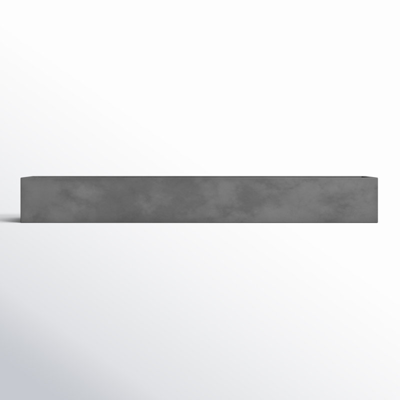 Connoisseur Handmade Planter Box, 4" H x 31.5" W x 6" D, Grey