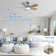 107CM 5 Blades Ceiling Fan with Remote Control and LED Lights