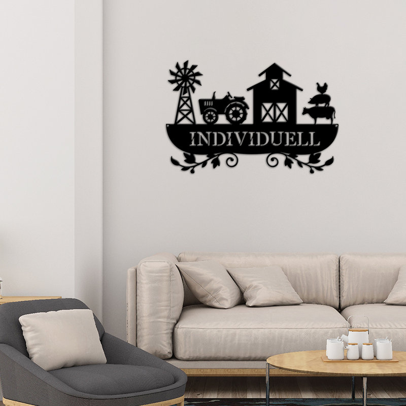 Bonnibel Farmhouse Wall Decor on Metal