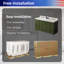 60'' Double Bathroom Vanity with Marble Top-97679085