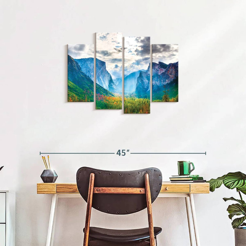 «Scenic Yosemite National Park», reproduction sur toile, H 22 po x l 36 po x P 1 po